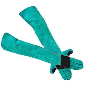 FRCOLOR 1 paar anti-bijthandschoenen voor honden, groene wanten, reinigingshandschoenen, huisdierhandschoenen, handschoenen tegen huisdierbeten, krasbestendige handschoenen, bescherming,