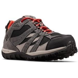 Columbia Childrens Redmond Waterdichte trekking- en wandelschoenen voor kinderen, uniseks, 2024 Black Flame, 22.2 cm