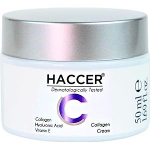 Haccer Collagen Skin Care Cream 50 ml - collageen, hyaluronzuur en vitamine E - hydraterende, voedende, revitaliserende huidcrème