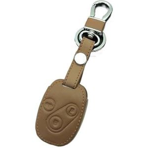 Sleutelbehuizing Sleutelhanger Ring Houder 2 3 Knoppen Bescherm Cover Voor Accord Voor Civic CRV Voor Pilot Afstandsbediening Sleutel Lederen Autosleutel Case Cover Autosleutelhoesje(4)