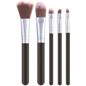 Multifunctionele Make-upborstel Make-upkwastenset Met Kunststof Handvat, 5 Stuks For Oog- En Gezichtsmake-upkwasten Oogmake-up Kwasten voor Dames(Blue)