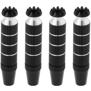 VGOL 2 Sets Aluminium RC Zender Stick Ends M3 Extended Joystick Controller Thumb Rocker Compatibel met Futaba Compatibel met Spektrum DX8 Zwart (30 x 8 mm)
