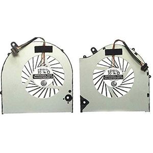 LMNCBVYA FCQLR Laptop Cooler Fan for EVGA SC15 Gaming CPU Cooling - Replacement Fan L+R