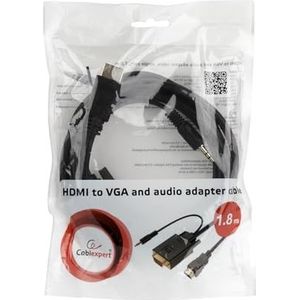 CABLE HDMI-VGA +3.5mm/3m A-HDMI-VGA-03-10 Gembird