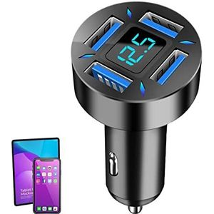 USB Quick Car Charger QC3.0 Adapter, 4-poorts USB Auto Telefoon Oplader Multifunctionele Car Adapter | Auto USB Charger Multi Port voor Telefoon Pro/Air Laptop