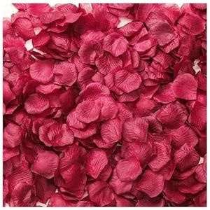 1000 stuks vintage zijden rozenboeket, bruid met nepplant, kunstbloemen in vaas, nepplant, nepplant(Color:Wine red,Size:1000pcs)