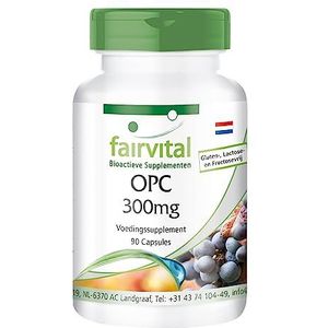 Fairvital | OPC 300mg capsules - HOOG GEDOSEERD - VEGAN - 90 capsules - oligomerisch proanthocyanidine