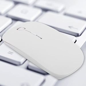 Bewinner Draadloze muis, 1000/1200/1600 DPI variabele 4 toetsen mini stille oplaadbare muis voor laptop/pc, ergonomische desktopgamingmuis voor Windows 98/ME/2000/XP