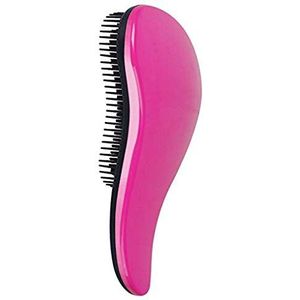 Volwassenen Draagbare Ontwarrende Borstel Mini Plastic Kam Kid Multicolor ABS Anti Statische Massage Haarborstel, Rose Rood, Zwart