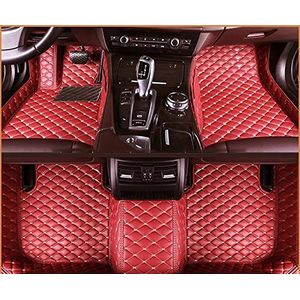 Automatten Antislipmat Auto Custom Vloermatten Voor Kia Voor Niro 2017 Auto Tapijt Cover Auto Voet Pads (Color : Rood)