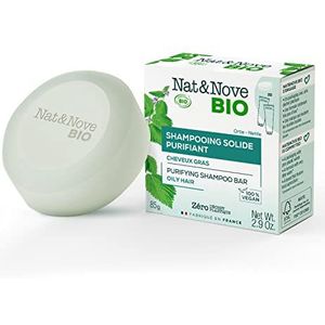 Nat&Nove Biologische reinigingsshampoo voor vettig haar met brandnetel Bio. Reinigt, verfrist en vermindert overtollig talg.