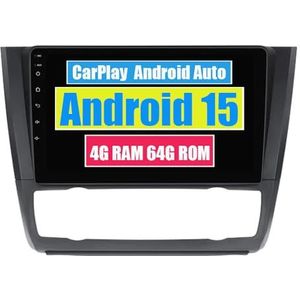 RoverOne Auto Stereo CarPlay Hoofd Unit voor BMW 1 Series 1-Series E81 E82 E87 E88 2004-2012 Android Auto Touchscreen Sat Navi Bluetooth WiFi Radio Speler