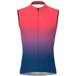 YGLEEULI Fietsjack Heren Fietsvest voor Mannen Mouwloos Fietsvest Winddicht Mountainbike Fietsen Mouwloze Jersey (Fietsvest 7,5XL)