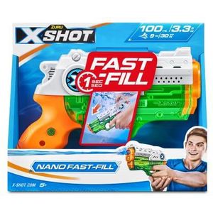 ZURU - XSHOT – Fast Fill – Nano – Water Blaster – waterpistool – buitenspel – snel vullen – trekt tot 9 m