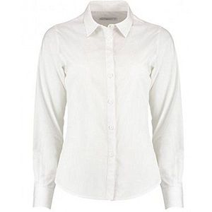 Kustom Kit Womens/dames shirt met lange mouwen op maat Poplin