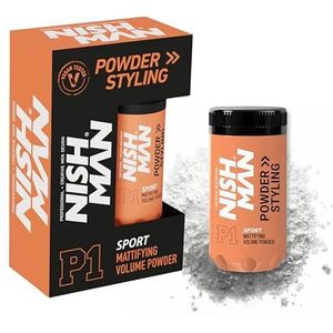 NISHMAN Hair Styling Powder P1 Sport 20g - Tropische Fruitgeur - Maximale Volumeboost en Textuur - Flexibele Hold en Matte Finish