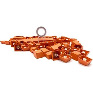 LZH-LP Keycaps met 104 toetsen, compatibel met MX-schakelaars, double-shot ondersteuning, led-verlichting, ABS-toetsen, keycaps, OEM-profiel voor doe-het-zelf gaming, mechanisch toetsenbord (oranje)