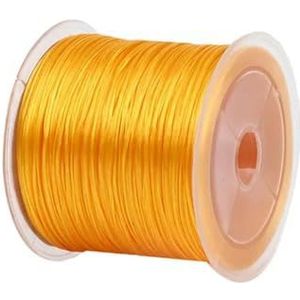 50-500 yards hoge elastische kralenkoord transparante elastiek voor het maken van armbanden elastische band voor naaiaccessoires, armband, kralen-goud-100M