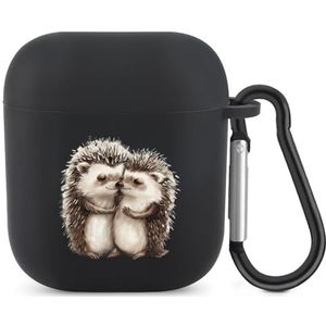 Leuke Egel Knuffels Leuke Case Voor AirPods 2&1 Schokbestendige Beschermende Hoofdtelefoon Gevallen Cover Met Sleutelhanger Voor Mannen Vrouwen