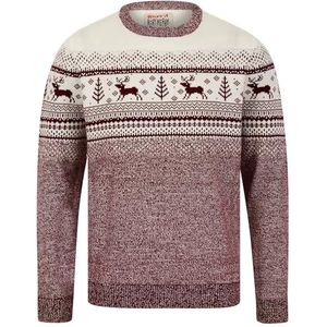 Tokyo Laundry Merry Christmas gebreide kersttrui in Scandinavische Fair Isle-stijl voor heren, S