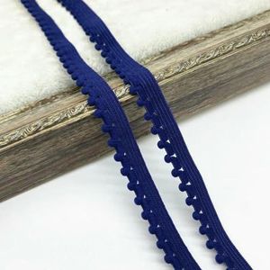 10mm elastische band Nylon lint Ondergoedbandjes BH-band Jurk Naaiwerk Kanten rand Kledingaccessoire Haarbanden DIY-Marineblauw-5 yards