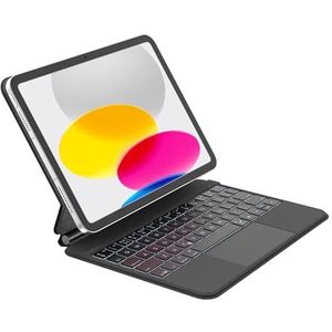 Belkin Pro Toetsenbord met Hoes voor iPad 10e Generatie (10,9-inch) met backlight en magnetische standaard, Multi-Touch-bediening, magnetische opslag Apple Pencil, QWERTY, multimediatoetsen voor iPad