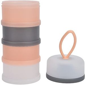 Dispenser voor babyvoeding, handige melkpoederdispenser Opbergartikelen voor op reis voor peuters voor dagelijks gebruik voor pasgeborenen(roze)