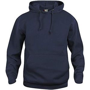 CliQue Basic Hoodie voor heren, Blauw (Donker marine), 5XL