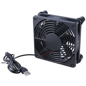 YUGSHNKFC Stille 120mm Router Fan Coolers Snelheid DC5V USB Aangedreven Koelgeval Ventilator Voor Router Ontvanger