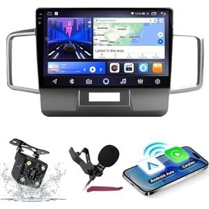 Android 14 Autoradio Navi voor H-onda Freed (2008-2016) 9 ""QLED-scherm autoradio met draadloze Carplay Android Auto GPS-navigatie met BT5.0 HIFI FM 5G-WiFi SWC RDS MIC,M200s