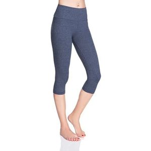 SOFTSAIL Leggings voor vrouwen 3/4 lengte katoenen broek capri legging actieve broek buikcontrole boterzachte casual sport workout gym hardlopen yoga, Denim, 42