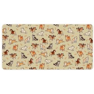 Leuke Yorkie Hond Mode Bureau Muismat Antislip Gaming Muismat Accessoires Decor 30x60cm