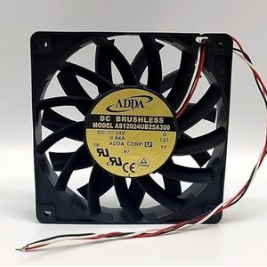 LMNCBVYA 120x120x25mm, 4000RPM, 150.33CFM luchtstroom, stille werking, duurzaam ontwerp Krachtige 24V ventilator AS12024UB25A300 -