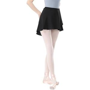 LPHFDCS Chiffon Dansjurk Vrouwen Meisjes Ballet Rokken Dans Korte Rokken Hoge Elastische Rok Ballerina Volwassen Ballet Dansen Jurk Lace Up Chiffon Rok Dansjurk, Zwart, One size