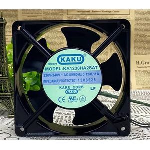 For KAKU KA1238HA2SAT Axial Fan 220V 0.12A/0.11A 2line Industrial Chassis Cooling Fan