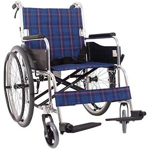 Rolstoel Zelfrijdend, aluminiumlegering Lichtgewicht Snel opvouwbaar Decompressieleuning Antisliphandgreep Niet-pneumatische band Gehandicapten/ouderen Trolley-scooter, draagbaar