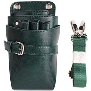 Haarverzorgingsgereedschap Heuptas van PU-leer Haarstyling for Kappers(Green)