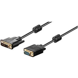 Wentronic DVI-I/VGA-kabel (DVI-I (12+5) stekker op 15-polige HD-stekker) 2 m