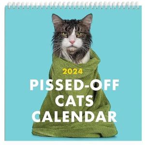 2024 Pissed Off Cats Calendar | Grappige Kattenkalender | Angry Cat Kalender | 2024 Wandkalender 12 Maandelijkse Kalenders voor Kattenliefhebbers