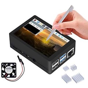 Raspberry Pi 4 behuizing met touchscreen, 3,5 inch TFT LCD-game-display Raspberry