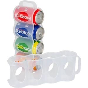 Koelkast Kan Drankrek Bier Cola Opslag Houder Doos Antislip Stapelbaar Plastic Thuis Fles Organisator Tool  15