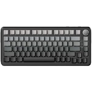 QPSJXN AK820MAX RGB mechanisch toetsenbord, magneetschakelaar, hot swappbaar, 8K Rapid Trigger RT 0,1 mm, compatibele accessoires (AK820 Max Wired C)