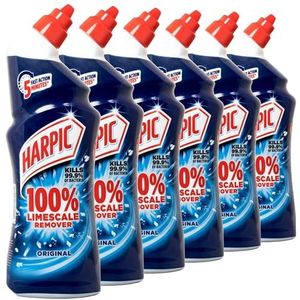 Harpic toiletgel, ontkalker, origineel, 750 ml, verpakking van 6 stuks