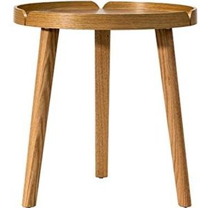 Kleine salontafel Natuurlijke houten eindtafel ronde bijzettafel Sofa tafel koffie lade, salontafel binnen/buiten (19.5 ""DX20.5"" H) Kleine Theetafel (Color : A)