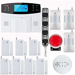 Huisbeveiligingssysteem, LCD Toetsenbord RU/SP/EG Voice Draadloze SMS Thuis GSM Alarmsysteem Huis Intelligent Auto Inbraak Deur Beveiliging Alarmsystemen(G2BA)
