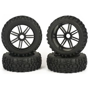MANGRY 1/8 All-Terrain Korte cursus Truck Off-road RC Auto Onderdelen Model Auto Banden Wiel Spike Wasteland band for Hobao 8SC 17mm Adapter (Size : 4pcs)