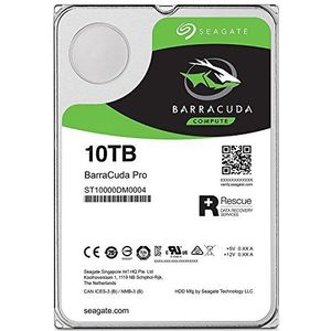 Seagate BarraCuda Interne harde schijf (8,9 cm (3,5 inch), 64 MB cache, SATA 6 Gb/s, 7200 rpm) BarraCuda Pro, met gegevensherstel. 10TB