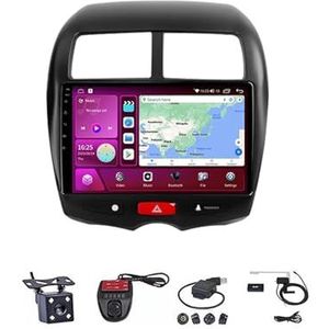 Android Double Din Car Stereo 9 Inch Touchscreen Autoradio Autotoebehoren Multimedia Stuurwielbediening met Navigatie Plug And Play Voor Mitsubishi ASX 1 2010 2011 2012-2016(M100S WIFI 1G+16G)