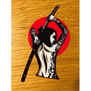 Japan Samurai Sticker JDM Pin Up Girl JDM Racing Drift Tuning V8 Pu086