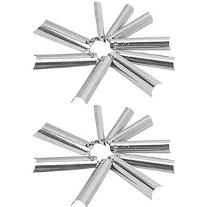 French Manicure Tips, 18 stks French Manicure 9 Maten Enkele Tips Cutter Tool Deep C Shape Nail Trimmer French Manicure Tools